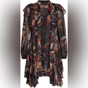 Allsaints Fleur Tippi dress long sleeve